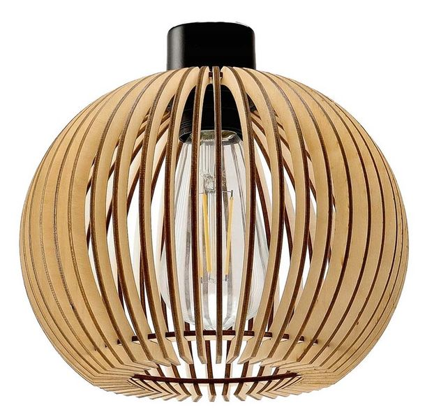 LAMPA KINKIET E27 ścienny stały loft KULA Drewno zdjęcie 5