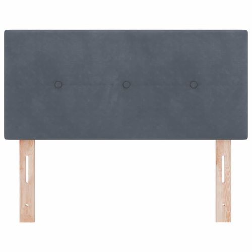 Zagłówek Montowane na ścianie ciemno szary 100 cm Aksamit na Arena.pl