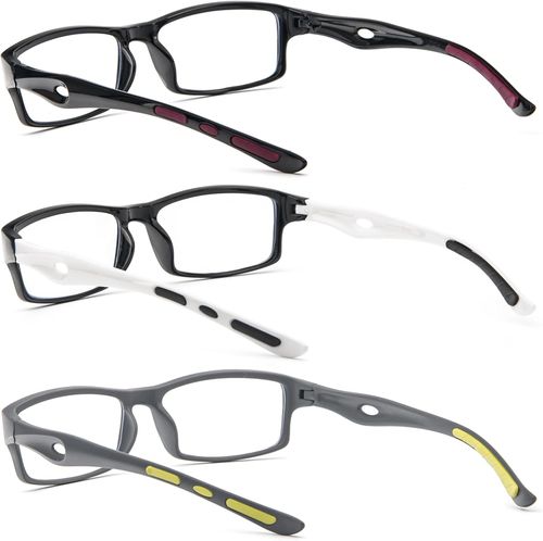 Okulary do czytania i komputera +3.00  KoKoBin TR90 antyblue zestaw 3szt na Arena.pl