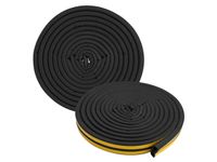 Uszczelka samoprzylepna wyciszająca uszczelnienie drzwi typ d 6m czarny