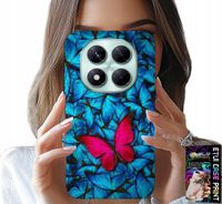 ETUI DO XIAOMI NOTE 14 PRO 5G - NIEBIESKIE MOTYLKI, MOTYL, KOBIECE WZORY