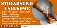 BANER REKLAMOWY projekt 200x100 cm STOLARSTWO