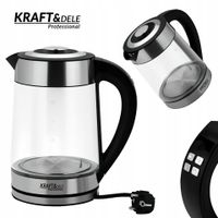 Czajnik elektryczny 230v 2500w 2l regulacja temperatury stal KD4119