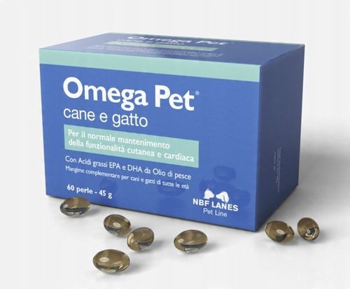 Omega Pet CANE E GATTO 60 kapsułek NBF LANES - Zdrowa Sierść Psa i Kota na Arena.pl