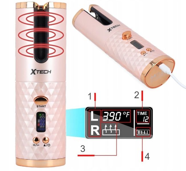 LOKÓWKA DO WŁOSÓW AUTOMATYCZNA CERAMICZNA LCD CURL zdjęcie 14