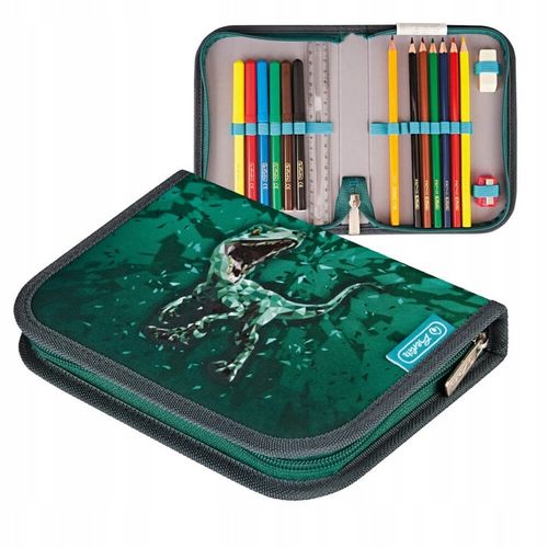 Zestaw tornister plecak szkolny Loop Plus Green Rex dinozaur 6-9lat HERLITZ na Arena.pl