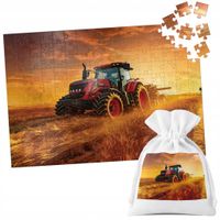 PUZZLE TRADYCYJNE - TRAKTOR CIĄGNIK POLE GOSPODARSTWO ROLNIK - 252EL