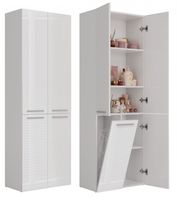 Słupek łazienkowy Nel 1K/DD BIAŁY POŁYSK