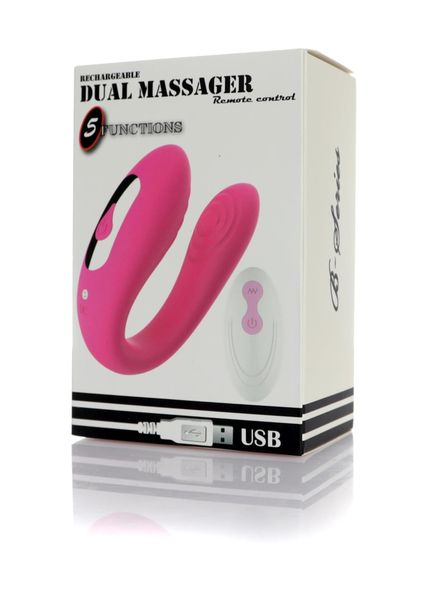 Stymulator - Massager Dual Vibrator USB 5 Functions / Remote Control zdjęcie 10