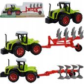 TRAKTOR CIĄGNIK NAPĘD PŁUG ZESTAW FARMER MASZYNA