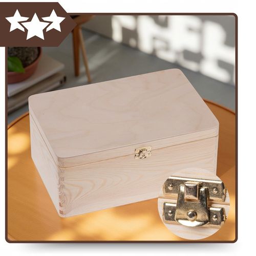 SKRZYNKA DREWNIANA PUDEŁKO Kufer Pojemnik 30x20 ORGANIZER DO DOMU DECOUPAGE na Arena.pl