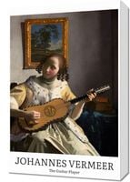 Obraz 40x60cm Design Guitar Player, Vermeer Vintage do Salonu