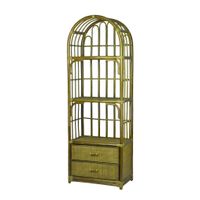 RattaNeo Coral e158 etażerka oliwka rattan naturalny