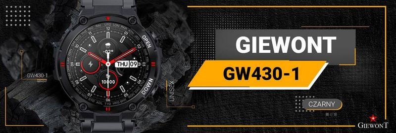 Smartwatch Giewont GW430-1 Czarny zdjęcie 5