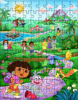 Puzzle tradycyjne Dora Odkrywca