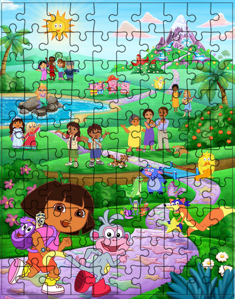Puzzle tradycyjne Dora Odkrywca zdjęcie 1
