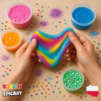 ZESTAW SLIME MAGIC KLEJ PVA DO ROBIENIA GLUTÓW PREZENT DZIEŃ DZIECKA