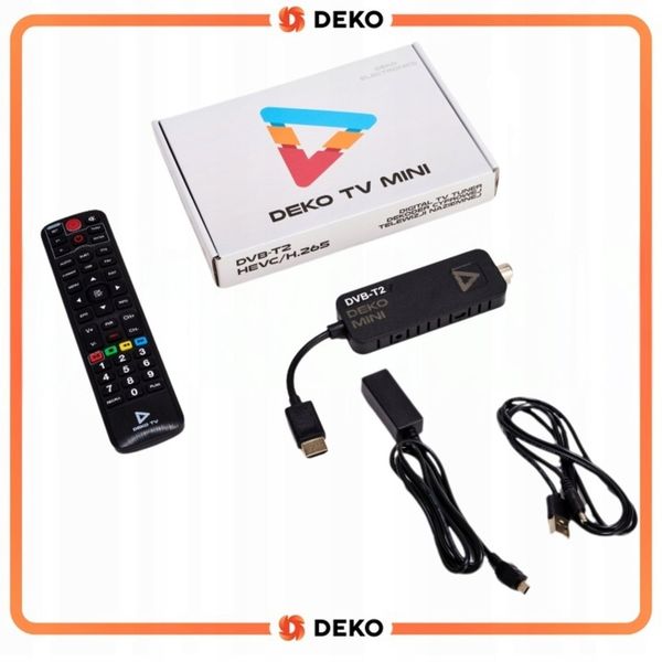 TUNER DEKODER DVB-T2TV NAZIEMNEJ DEKO TV MINI HEVC HDMI PILOT zdjęcie 13