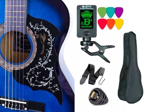 GITARA KLASYCZNA AKUSTYCZNA 3/4 DLA POCZĄTKUJĄCYCH Z PŁYTKĄ na Arena.pl