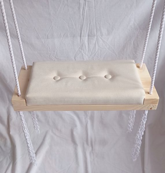 Huśtawka siedzisko na piance KREMOWA zdjęcie 6