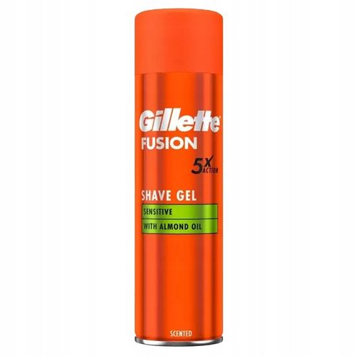 GILLETTE żel do golenia FUSION Sensitive 4 x 200 ml na Arena.pl