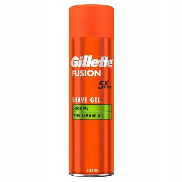 GILLETTE żel do golenia FUSION Sensitive 4 x 200 ml zdjęcie 2