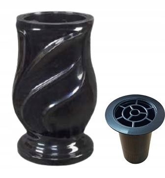 WAZON nagrobny FLAKON na cmentarz W23 czarny na Arena.pl