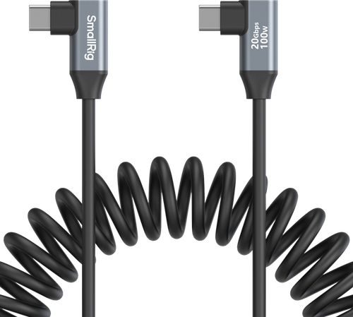 SmallRig 4792 USB-C prosty do USB-C kątowy spiralny kabel danych na Arena.pl