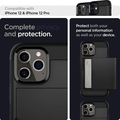 SPIGEN SLIM ARMOR CS IPHONE 12/12 PRO BLACK na Arena.pl