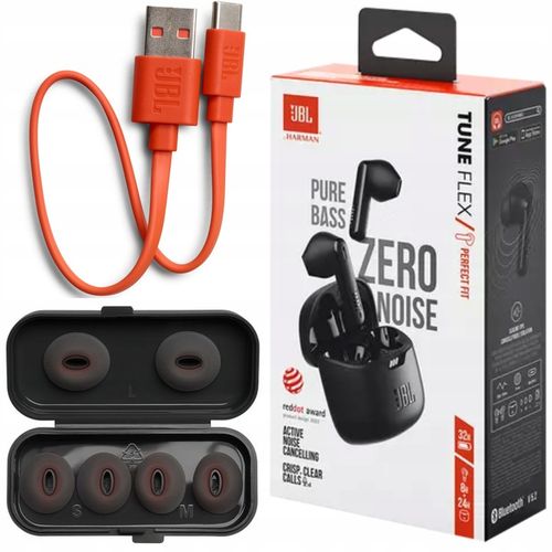 SŁUCHAWKI BEZPRZEWODOWE JBL TUNE FLEX DOUSZNE ANC 4 MIKROFONY BLUETOOTH na Arena.pl