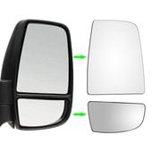 Lustra Górne Dolne Szkła Prawe Wkłady lusterka Ford Transit Tourneo 2014-20