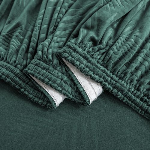 POKROWIEC NA NAROŻNIK KANAPĘ SOFĘ WELUR PREMIUM PALMOWE LIŚCIE PRAWY 3+2OS na Arena.pl