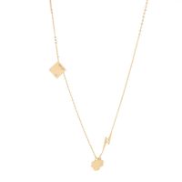 naszyjnik stal chirurgiczna pozłacana 14k gold nstw28