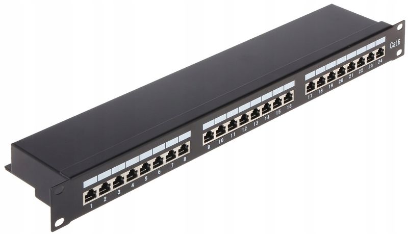 PATCH PANEL RJ-45 PP-24/RJ6-C/FTP-S zdjęcie 1