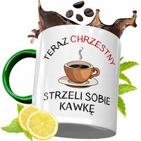 Kubek Zielony Dla Chrzestnego Na Urodziny Prezent Z Nadrukiem Ze Zdjęciem
