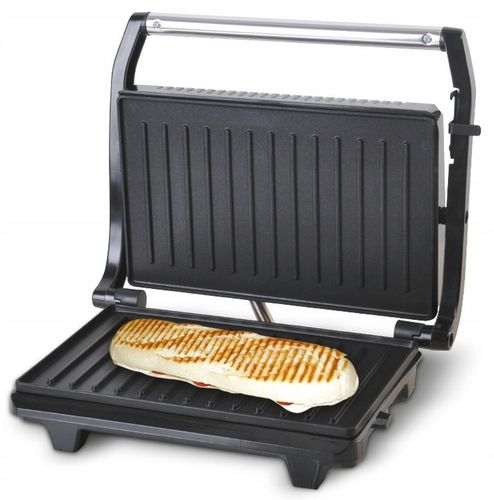 OPIEKACZ 700W TOSTER GRILL ELEKTRYCZNY Czerwony do KANAPEK PANINI na Arena.pl