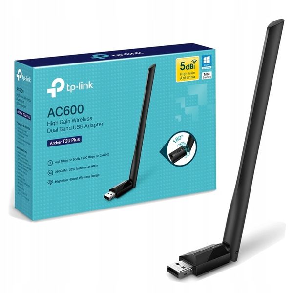 Karta sieciowa USB TP-Link AC600 Archer T2U Plus zdjęcie 15
