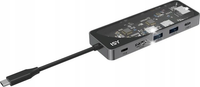 Adapter wieloportowy ISY IAD-1024-2 5w1 USB-C - 2x USB-A/HDMI/2x USB-C/RJ-4