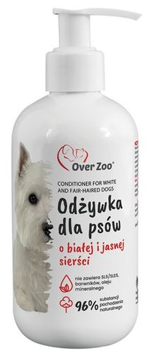 Specjalistyczna odżywka dla psów do sierści białej i jasnej Over Zoo 240ml na Arena.pl