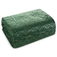 Narzuta Luiz zielona 200X220 cm welur hotpress pikowana