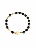 Bransoletka różaniec z kamienia Onyks 6 mm