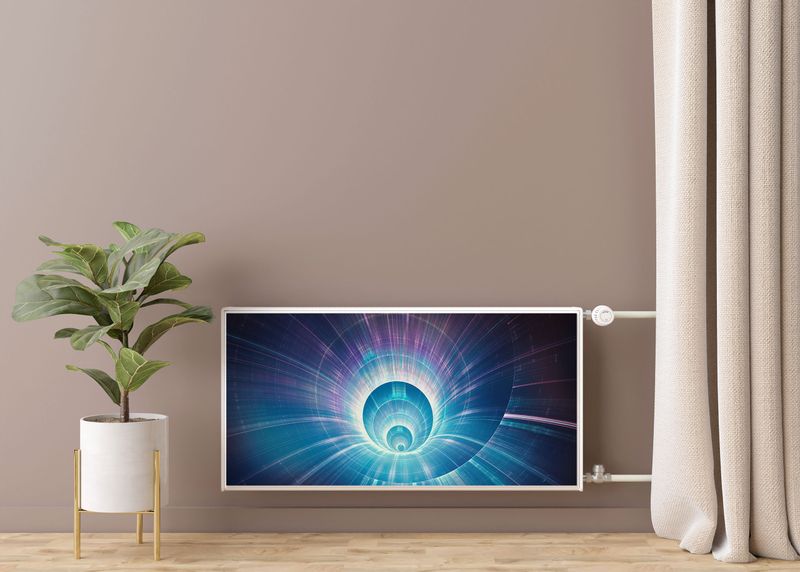 Osłona MAGNETYCZNA Grzejnika Tunel Abstrakcja Efekt 3D 120cm x 60cm zdjęcie 7