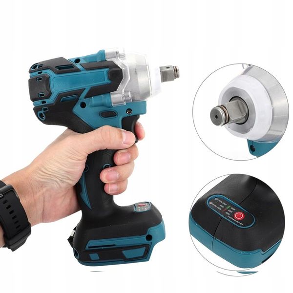 KLUCZ UDAROWY AKUMULATOROWY BEZSZCZOTKOWY DO MAKITA 18V 650NM 1/2'' 5500mAh zdjęcie 6