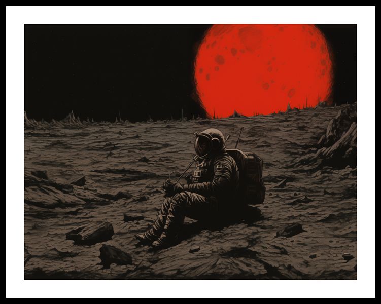Plakat 65x50cm Samotność w Kosmosie zdjęcie 3