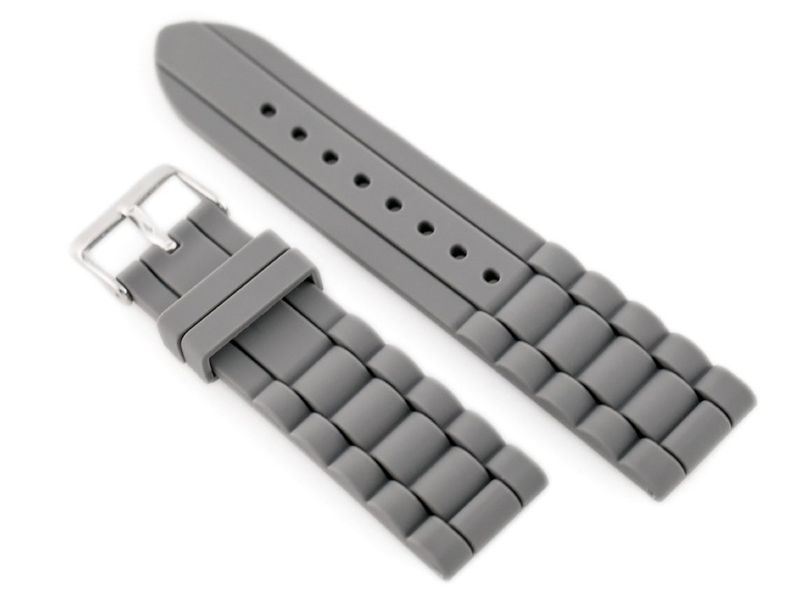 Pasek gumowy do zegarka 904T - karbowany - 20mm zdjęcie 2