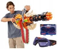 MINIGUN X-SHOT HORRORFIRE DUŻY PISTOLET KARABIN DREAD HAMMER + GOGLE NERF