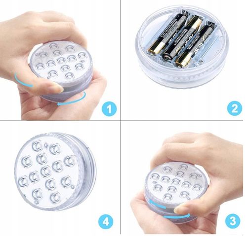 4x OŚWIETLENIE BASENU PODWODNE BASENOWE LAMPKA LED RGB Z PILOT na Arena.pl