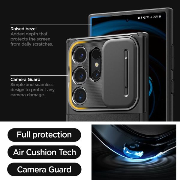 spigen optik armor galaxy s24 ultra black zdjęcie 13