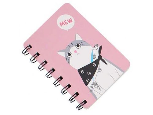 Notes notatnik spiralny mini zeszyt w linie a7 różowy na Arena.pl