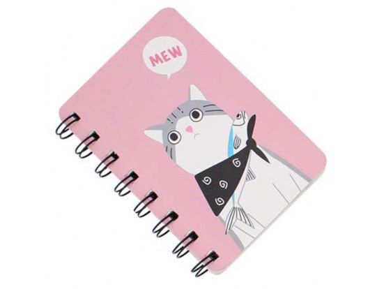 Notes notatnik spiralny mini zeszyt w linie a7 różowy zdjęcie 2